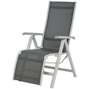 Tildasstore Trädgårdsstol väderbeständig 62x96x108 cm grå