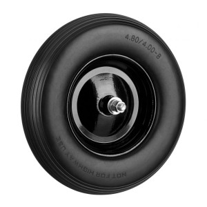 Tildasstore Luftgummihjul 4.80 4.00-8 med axel - Svart