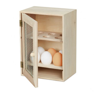 Tildasstore Äggskåp trä för 12 ägg - Beige