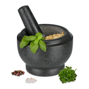 Tildasstore Granit mortel med stöt 10 cm