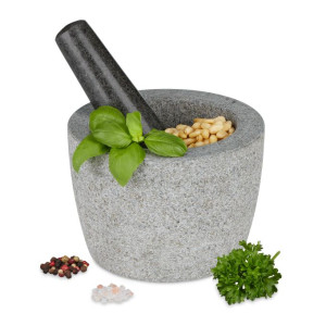 Tildasstore Granit mortel med stöt 14 cm