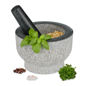 Tildasstore Granit mortel med stöt 15 cm