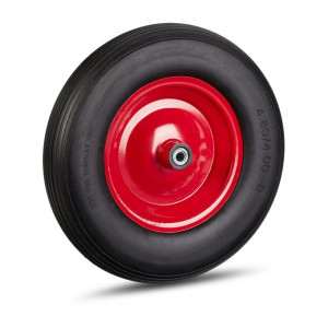 Tildasstore Luftgummihjul 4.80 4.00-8 med adaptrar - Röd/svart