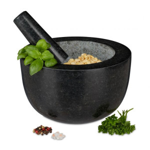 Tildasstore Mortel granit med stöt 20 cm
