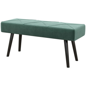 Tildasstore Sittbänk sammet 100x36x45 cm grön