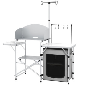 Tildasstore Hopfällbart campingkök 144x48x119 cm
