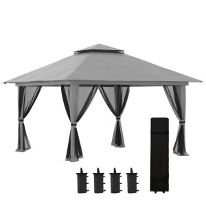 Tildasstore Paviljong höj- sänkbart 4 nätvägga 4x4x3 m