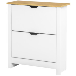 Tildasstore Skoskåp 2 fack 12 par skor 72x26x80 cm