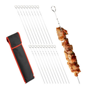 Tildasstore Grillspett rostfritt stål 39 cm 20-pack
