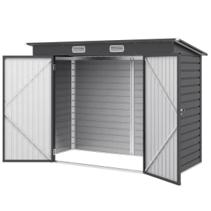 Tildasstore Verktygsskjul dubbeldörrar 249x121x166/183 cm