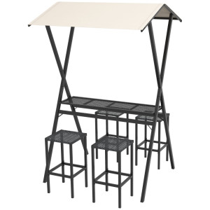 Tildasstore Möbelset 4 stolar metallstomme