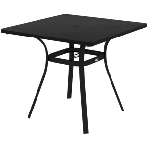 Tildasstore Trädgårdsbord stålstomme 80x80x72 cm svart