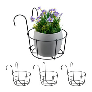 Tildasstore Blomkrukshållare för balkongen 4-pack
