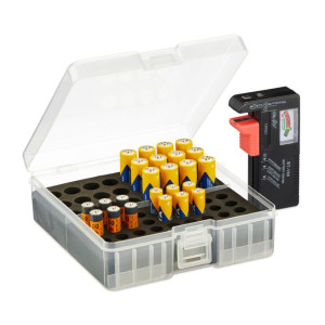 Tildasstore Batterilåda med testare