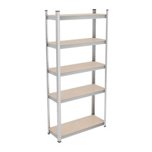 Tildasstore Galvaniserade hylla 5 nivåer hög belastning