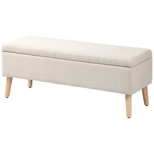 Tildasstore Bänk med förvaringsutrymme 110x39x45 cm beige