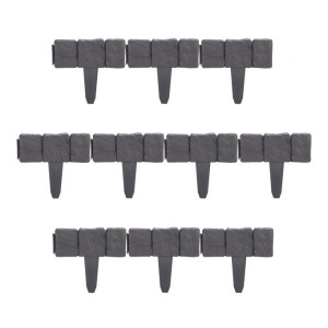 Tildasstore Rabattkant sten-look 10-pack antracit
