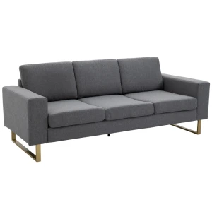 Tildasstore 3-sits soffa tyg 200x82x78 cm mörkgrå