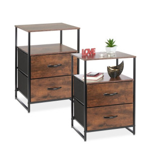 Tildasstore Industriellt sängbord 2-pack