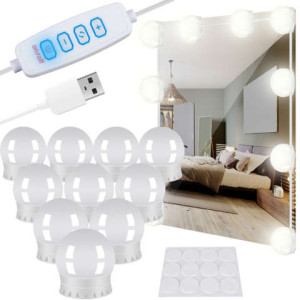Tildasstore 10 LED-lampor till spegel