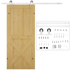 Tildasstore Skjutdörrsbeslag 183 cm vit