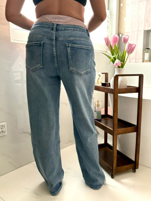 Jeansy Booty jasny denim M-4XL - m