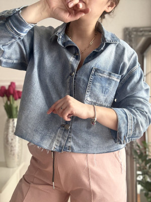 Koszula jeansowa sprany denim
