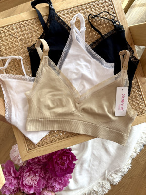 Top do karmienia Mommy Sweet - czarny - l/xl