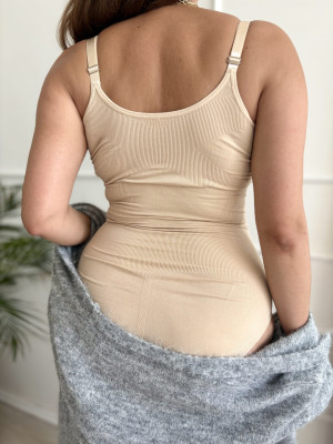 Body Slim Plus Size cieliste - m/l