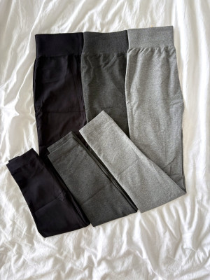 Legginsy CASHMERE dark colors - grafitowy - l/xl