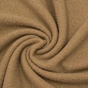 Tkanina Boucle Oslo płaszczowa kolor musztardowy