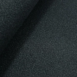 Tkanina płaszczowa bukla kolor czarny