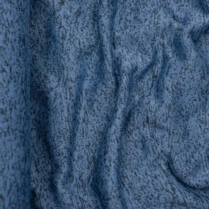 Dzianina melanż niebieski