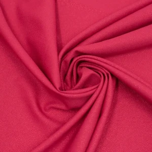 Tkanina Milano Krepa brokat - rubinowy