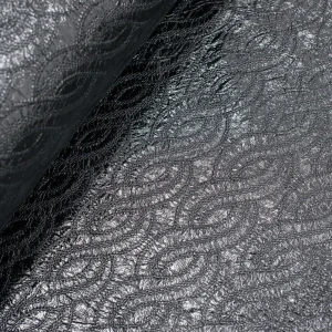 Tkanina kurtkowa - czarna struktura