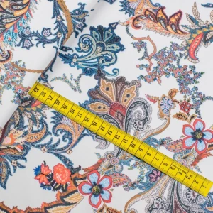 Tkanina Santana wzór orientalny kolor biały