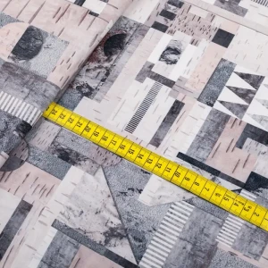 Tkanina silki wzór geometryczny