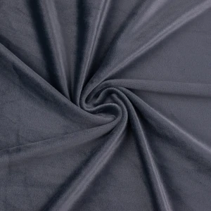 Dzianina velvet soft ubraniowy kolor grafitowy