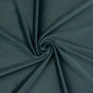 Dzianina velvet soft ubraniowy kolor butelkowa zieleń