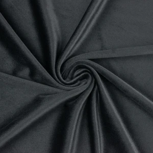 Dzianina velvet soft ubraniowy kolor czarny