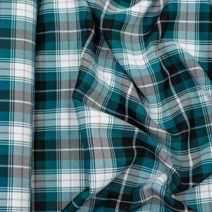 Tkanina krata dominujący kolor zielony