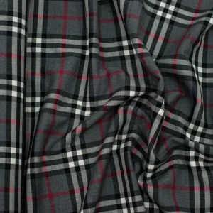 Tkanina krata w odcieniach szarości