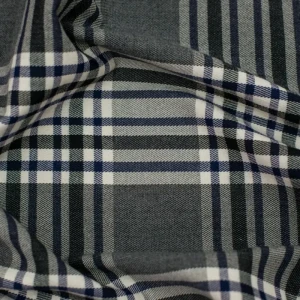 Tkanina krata w odcieniach beżu i fioletu