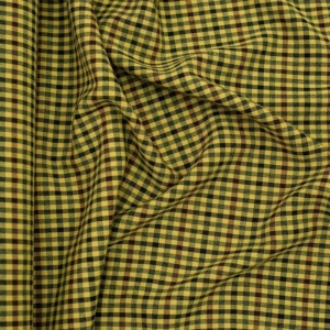 Tkanina krata w odcieniach żółtego