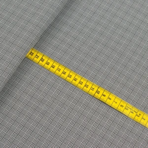 Tkanina w kratę pepitka kolor szary