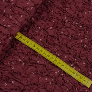 Tkanina popelina cekiny kolor bordowy