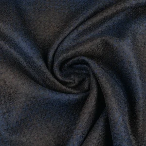 Tkanina płaszczowa w odcieniach czerni i granatu