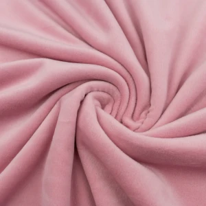 Dzianina welurowa soft kolor pastelowy róż