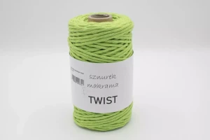 SZNUREK DO MAKRAMY TWIST BAWEŁNIANY KOL.  034 LIMONKA