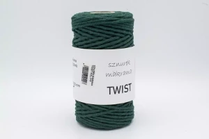 SZNUREK DO MAKRAMY TWIST 015 BUTELKOWA ZIELEŃ